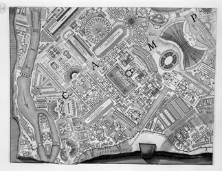 Karte des Campus Martius